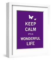 Keep Calm It's a Wonderful Life-The Vintage Collection-Framed Art Print