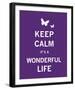 Keep Calm It's a Wonderful Life-The Vintage Collection-Framed Giclee Print