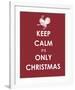 Keep Calm It's only Christmas (Turkey)-null-Framed Giclee Print