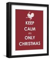 Keep Calm It's only Christmas (Turkey)-null-Framed Art Print