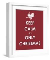 Keep Calm It's only Christmas (Turkey)-null-Framed Art Print