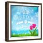 Keep Calm it's Spring - Vector Illustration-vso-Framed Art Print