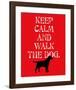 Keep Calm (Labrador)-Ginger Oliphant-Framed Art Print