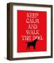 Keep Calm (Labrador)-Ginger Oliphant-Framed Art Print