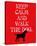 Keep Calm (Labrador)-Ginger Oliphant-Stretched Canvas