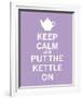 Keep Calm, Lavender Tea-The Vintage Collection-Framed Giclee Print