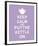 Keep Calm, Lavender Tea-The Vintage Collection-Framed Giclee Print