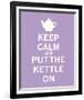 Keep Calm, Lavender Tea-The Vintage Collection-Framed Giclee Print