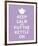 Keep Calm, Lavender Tea-The Vintage Collection-Framed Giclee Print