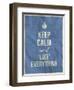 Keep Calm like Everything Quote on Crumpled Paper Texture-ONiONAstudio-Framed Art Print