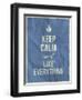 Keep Calm like Everything Quote on Crumpled Paper Texture-ONiONAstudio-Framed Art Print