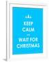 Keep Calm Modern Christmas Background-place4design-Framed Art Print