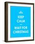 Keep Calm Modern Christmas Background-place4design-Framed Art Print