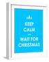 Keep Calm Modern Christmas Background-place4design-Framed Art Print