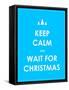 Keep Calm Modern Christmas Background-place4design-Framed Stretched Canvas