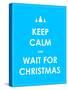 Keep Calm Modern Christmas Background-place4design-Stretched Canvas