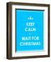 Keep Calm Modern Christmas Background-place4design-Framed Art Print