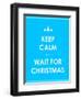 Keep Calm Modern Christmas Background-place4design-Framed Art Print