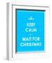 Keep Calm Modern Christmas Background-place4design-Framed Art Print