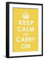 Keep Calm (mustard)-null-Framed Giclee Print