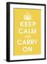 Keep Calm (mustard)-null-Framed Giclee Print