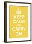 Keep Calm (mustard)-null-Framed Giclee Print