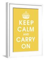 Keep Calm (mustard)-null-Framed Giclee Print