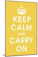 Keep Calm (mustard)-null-Mounted Giclee Print