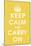 Keep Calm (mustard)-null-Mounted Giclee Print