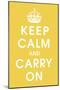 Keep Calm (mustard)-null-Mounted Giclee Print