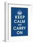 Keep Calm (navy)-null-Framed Giclee Print