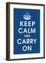 Keep Calm (navy)-null-Framed Giclee Print