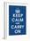 Keep Calm (navy)-null-Framed Giclee Print