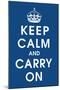 Keep Calm (navy)-null-Mounted Giclee Print