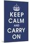 Keep Calm (navy)-Vintage Reproduction-Mounted Art Print