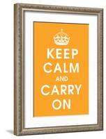 Keep Calm (orange)-null-Framed Giclee Print