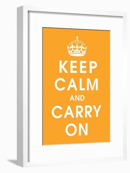 Keep Calm (orange)-null-Framed Giclee Print