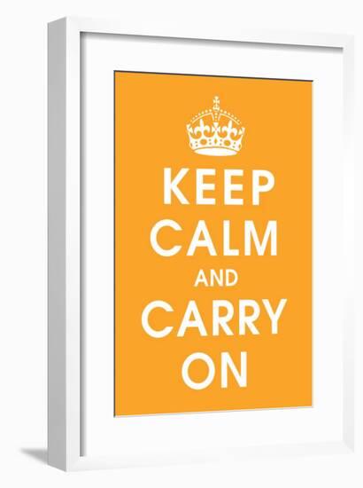 Keep Calm (orange)-null-Framed Giclee Print