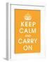 Keep Calm (orange)-null-Framed Giclee Print