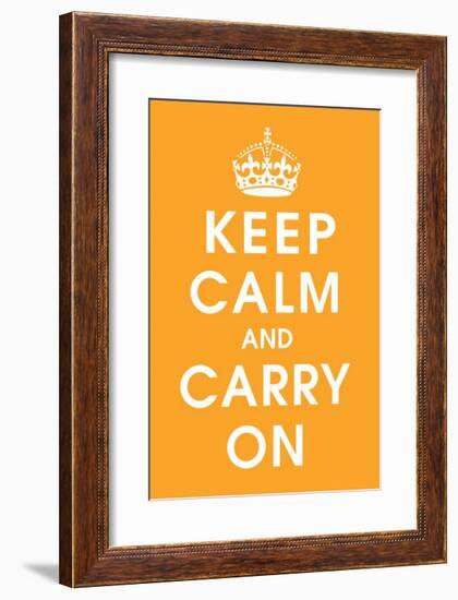 Keep Calm (orange)-null-Framed Giclee Print