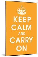 Keep Calm (orange)-null-Mounted Giclee Print