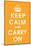 Keep Calm (orange)-null-Mounted Giclee Print