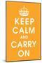Keep Calm (orange)-null-Mounted Giclee Print
