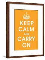 Keep Calm (orange)-null-Framed Giclee Print