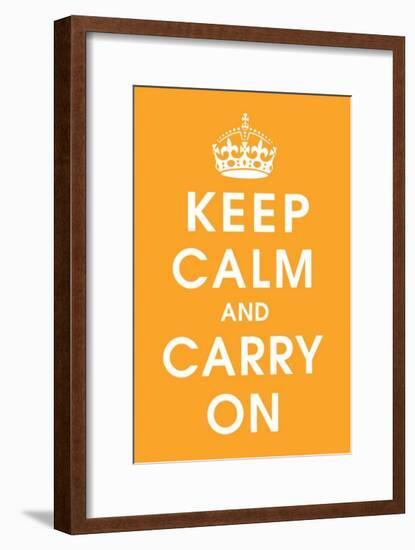 Keep Calm (orange)-null-Framed Giclee Print