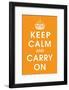 Keep Calm (orange)-null-Framed Art Print