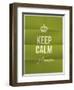 Keep Calm Please Quote on Folded in Eight Paper Texture-ONiONAstudio-Framed Art Print