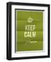 Keep Calm Please Quote on Folded in Eight Paper Texture-ONiONAstudio-Framed Art Print