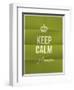 Keep Calm Please Quote on Folded in Eight Paper Texture-ONiONAstudio-Framed Art Print