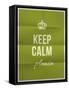 Keep Calm Please Quote on Folded in Eight Paper Texture-ONiONAstudio-Framed Stretched Canvas